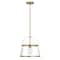 Hello Honey® Fallon Gold Vintage Metal & Clear Glass Ceiling Light